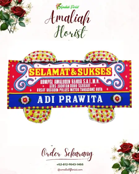 Papan Bunga Ucapan Selamat Syahcame