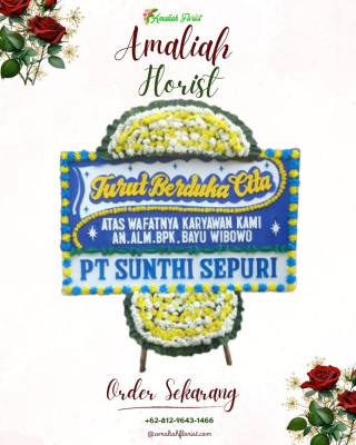 Papan Bunga Duka di Syahcame