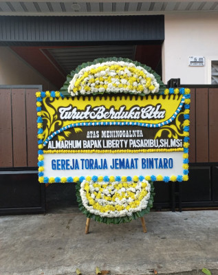 Papan Bunga Duka di Syahcame